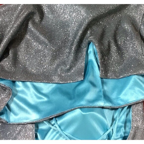 Sophia Thomas Iridescent Homecoming Dress Small Glitter Prom Formal Strappy READ - Picture 3 of 13